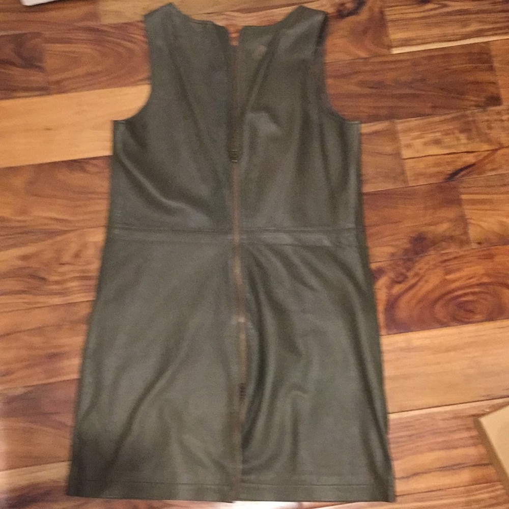 Classy army green leather Jenni Kayne A line
